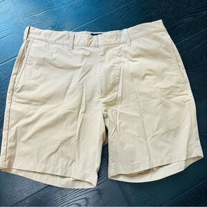 J. Crew Beige Flat Front Tech Shorts